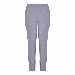 SEMPRE PIU GREY MELANGE PUNTO MILANO TROUSERS - Plus Size Collection