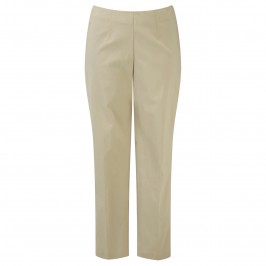 VERPASS STONE BEIGE SLIM LEG TROUSERS - Plus Size Collection