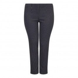 BEIGE LABEL GEOMETRIC JACQUARD TROUSERS  - Plus Size Collection