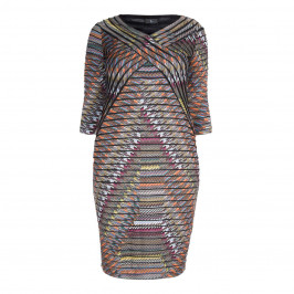 TIA BODYCON PRINT DRESS - Plus Size Collection