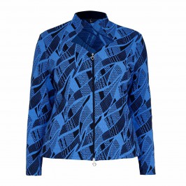 TIA abstract print jacquard JACKET