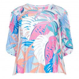 TIA LEAF PRINT TOP - Plus Size Collection