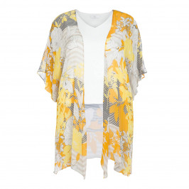 TIA TWINSET CHIFFON JACKET AND JERSEY VEST - Plus Size Collection