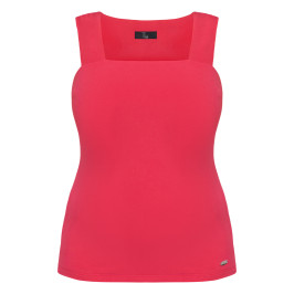 Tia Square Neck Vest Coral - Plus Size Collection