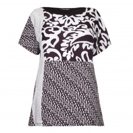 Marina Rinaldi chocolate print Tunic - Plus Size Collection