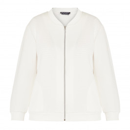 VERPASS COTTON BLOUSON JACKET WHITE  - Plus Size Collection