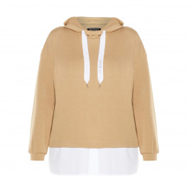 VERPASS HOODY CAMEL - Plus Size Collection