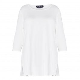 VERPASS STRETCH JERSEY TOP WHITE - Plus Size Collection
