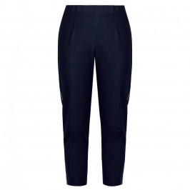 VERPASS PULL ON TROUSER RACING STRIPE NAVY - Plus Size Collection