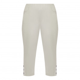 VERPASS TECHNOSTRETCH CROPPED TROUSERS STONE  - Plus Size Collection