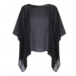 VERPASS BLACK GEORGETTE CAPE