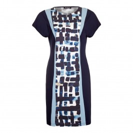 VERPASS panelled print DRESS - Plus Size Collection