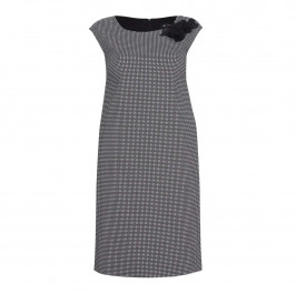 VERPASS monochrome jacquard DRESS - Plus Size Collection