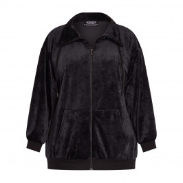 Verpass Velour Jacket Black - Plus Size Collection