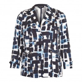 VERPASS Abstract print JACKET - Plus Size Collection