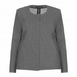 VERPASS monochrome jacquard JACKET - Plus Size Collection