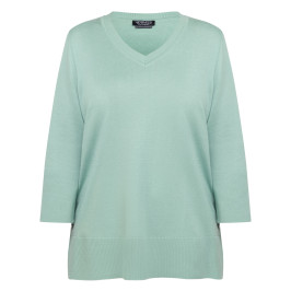 Verpass Knitted Tunic Sage Green  - Plus Size Collection