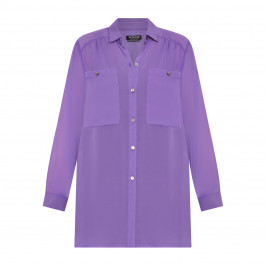 Verpass Sheer Shirt Purple  - Plus Size Collection