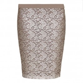 VERPASS gold lace pencil SKIRT - Plus Size Collection