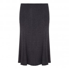 VERPASS mid length flick hem grey marl SKIRT - Plus Size Collection