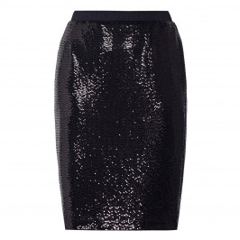 VERPASS BLACK SEQUIN PENCIL SKIRT - Plus Size Collection