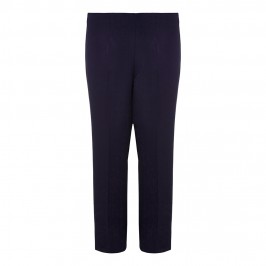 VERPASS straight leg NAVY elasticated waist winter weight TROUSERS - Plus Size Collection