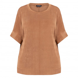 Verpass Metallic Elasticated Top Gold - Plus Size Collection