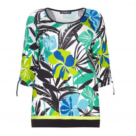 VERPASS floral print jersey TOP - Plus Size Collection