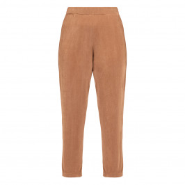Verpass Elasticated Pull-On Trousers Metallic Gold - Plus Size Collection