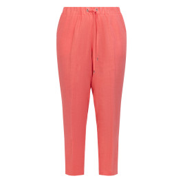 Verpass Pull-On Linen Trouser Coral  - Plus Size Collection