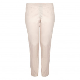 VERPASS STONE COTTON STRETCH NARROW LEG PULL ON TROUSERS  - Plus Size Collection