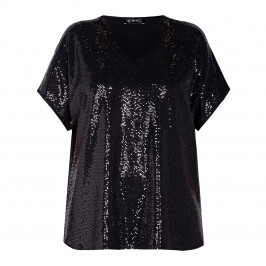 VERPASS SEQUIN TUNIC BLACK - Plus Size Collection