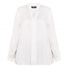 Verpass Y-neck Blouse White  - Plus Size Collection