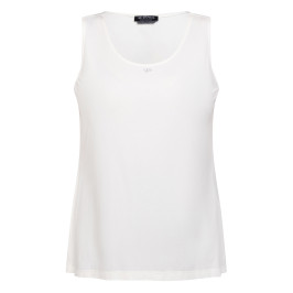 Verpass Round Neck Vest White  - Plus Size Collection