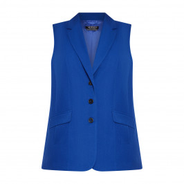 Verpass Single Breasted Waistcoat Royal Blue - Plus Size Collection