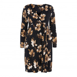 YOEK FLORAL PRINT WRAP DRESS - Plus Size Collection