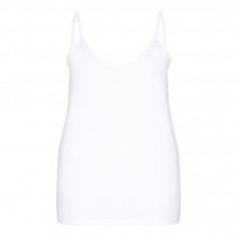 BEIGE CAMISOLE IN WHITE - Plus Size Collection