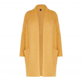 YOEK LONG CARDIGAN HONEY - Plus Size Collection