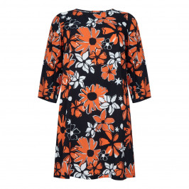 YOEK FLORAL PRINT SHIFT DRESS - Plus Size Collection