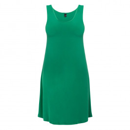 Yoek Jersey Sleeveless Dress Green - Plus Size Collection