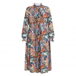 YOEK PSYCHEDELIC PRINT DRESS  - Plus Size Collection