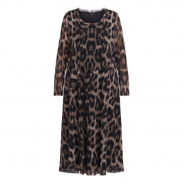 YOEK LEOPARD PRINT DRESS - Plus Size Collection