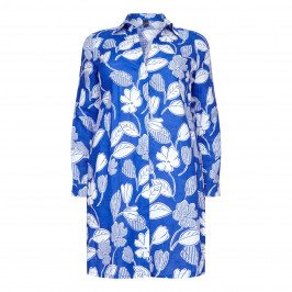 YOEK LONG LINEN PRINT SHIRT - Plus Size Collection
