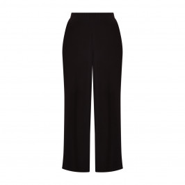 Yoek Wide Leg Jersey Pull On Trouser Black - Plus Size Collection