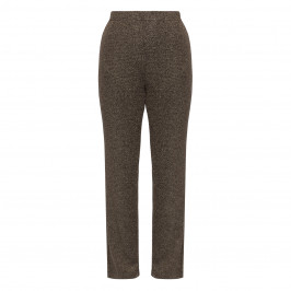 YOEK LUREX PULL-ON TROUSER GOLD - Plus Size Collection
