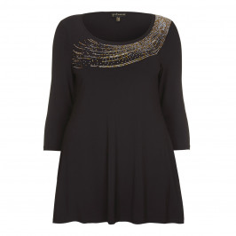 YOEK Flare fit embellished Tunic - Plus Size Collection