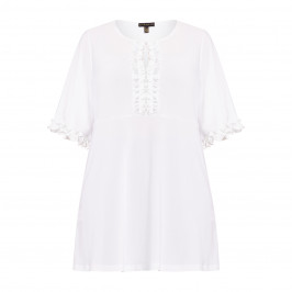 Yoek Stretch Jersey Tunic White  - Plus Size Collection