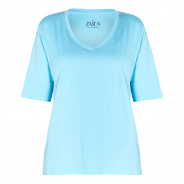 ZAIDA JERSEY TOP TURQUOISE  - Plus Size Collection