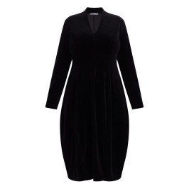 Alembika Velvet Dress Black  - Plus Size Collection
