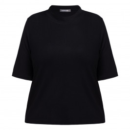 Alembika High Neck Top Black - Plus Size Collection
